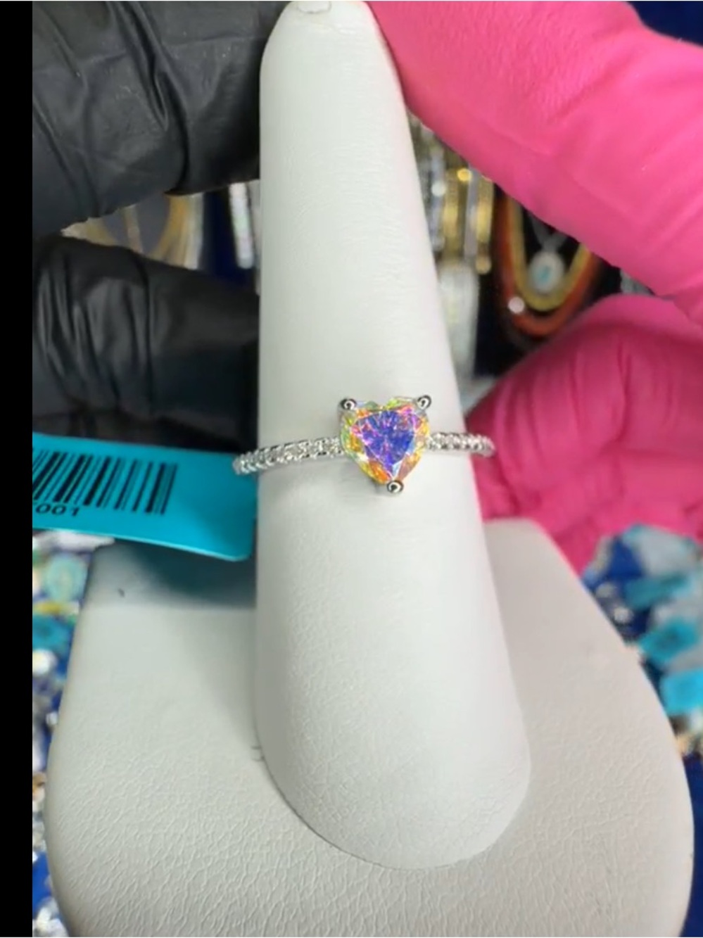 Ab moissanite set